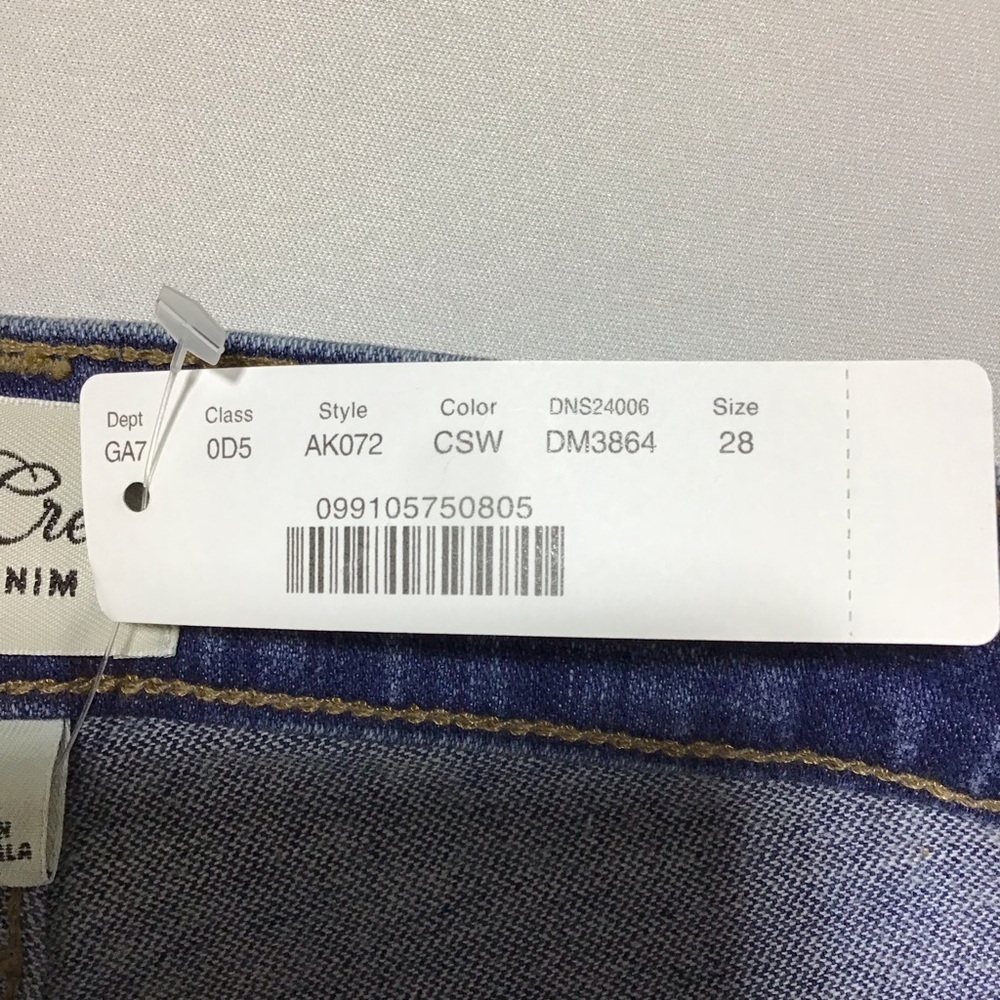 J. Crew Billie Demi Boot Crop Dark Blue Jeans - Picture 8 of 12